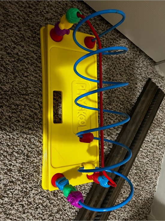 Playskool Other - Vintage Yellow Bead Maze Activity Toy